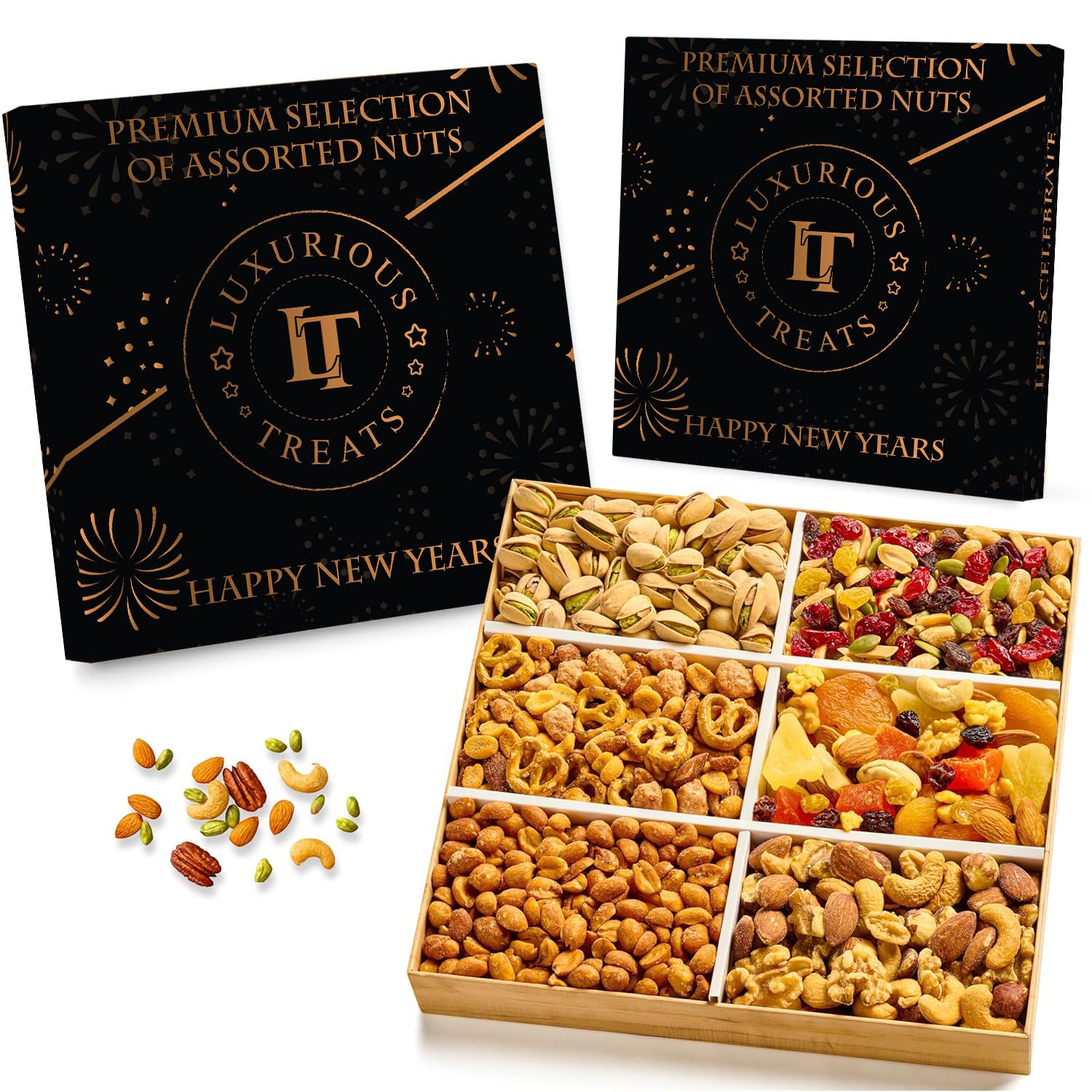 Amazon.com : Luxurious Treats Nuts Gift Basket New Year Gifts